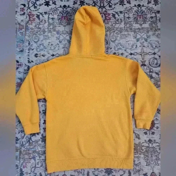 Forever 21 Men's Canary Yellow Pullover Hoody Sweatshirt Outerwear, sz SM - Picture 9 of 15